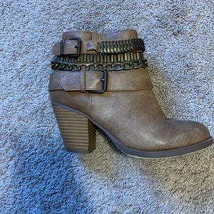 Brown booties